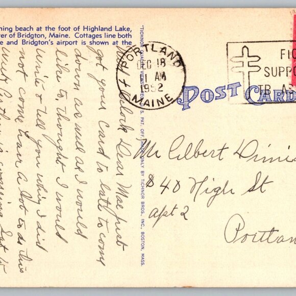 Vintage Maine Postcard Lot of 5 -A Great Collection #1022 - Picture 6 of 10